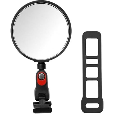 Rétroviseur convexe HD pour scooter électrique Ninebot ZT3 G3 G2 E3 F3 - Rétroviseur réglable en acrylique pour vélo de route - Noir 1 (1/5)