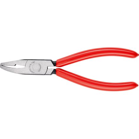 Knipex Pinza per Vetrai - con Becchi Curvati Bonderizzata Nera, Rivestiti in Resina Sintetica 160 Mm 91 51 160 (1/4)