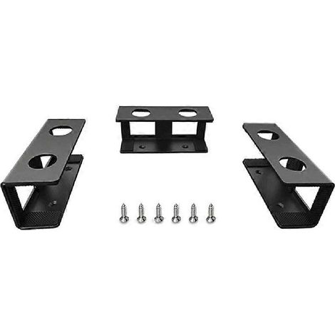 Support de fixation pour ordinateur portable sous table, pour bureau à domicile, noir (1/5)