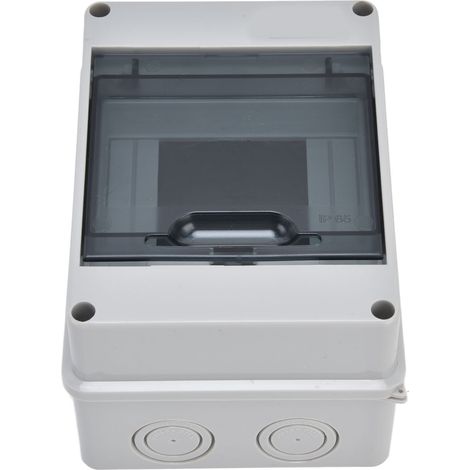 Boîte de distribution 5 voies étanche en plastique transparent pour usage extérieur
