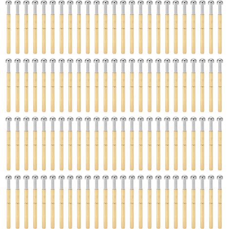 100 tiges de test Pogo Pin type ressort, diamètre tube 2,36 mm, longueur 34 mm, laiton, pour PCB, outils de test électronique (1/5)