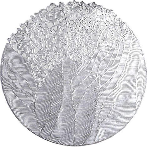 Set de table rond ajouré, résistant à l'usure et à la chaleur, idéal pour la décoration intérieure. (1/5)