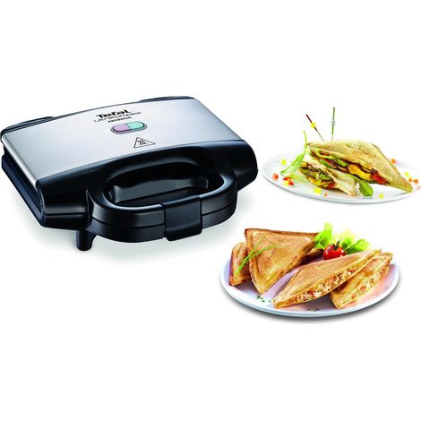 Croque-monsieur Tefal 700 W antiadhésif acier/noir