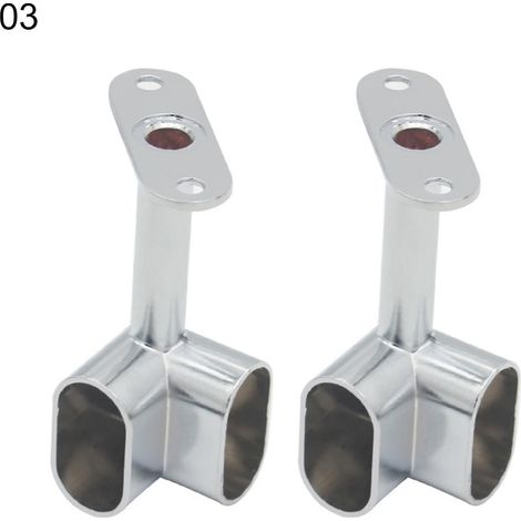 Filiyano-2 supports de plafond en alliage pour tringle à vêtements d'angle, porte-vêtements (1/5)