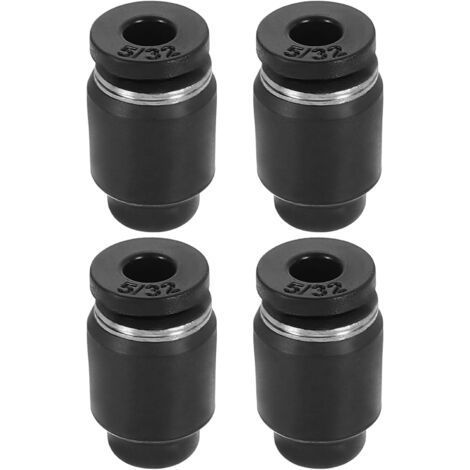 Lot de 4 raccords pneumatiques de style bouchon pneumatique, tube OD en plastique pour connecter le tuyau d'air pour systèmes hydrauliques et pneumatiques (1/5)