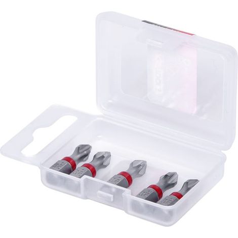 KS Tools 918.3111 1/4'' TORSIONpower Bit, 25mm, PH2, 5er Pck