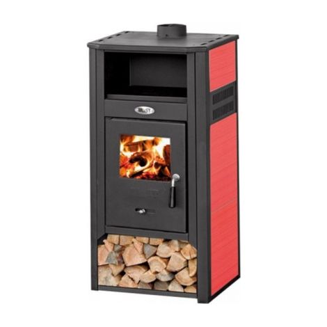 Stufa a legna katia 9-10 kw rossa (1/2)