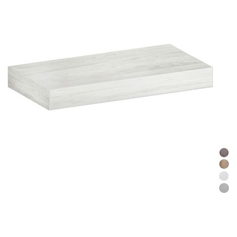 MENSOLA PER LAVABO MOD. UNIKA H 10- cm 80x46xH.10 Olmo Bianco- DH- pezzi 1 (1/2)