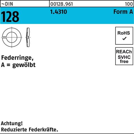 Federring DIN 128 A 51.4310 100 Stück (1/2)