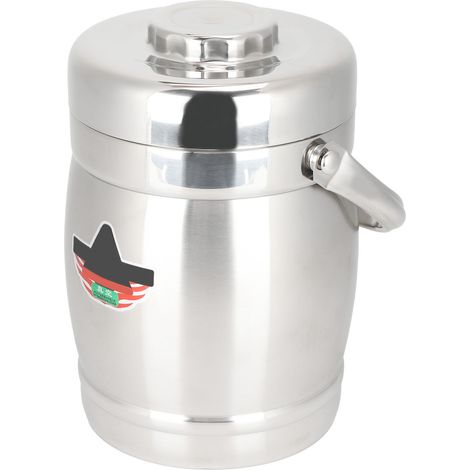 Boîte repas isotherme 2L en forme de tonneau pour voyage camping pique-nique