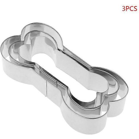 3 pièces Emporte-pièces en Acier Inoxydable pour Biscuits en Forme d'Os pour Chien (1/4)