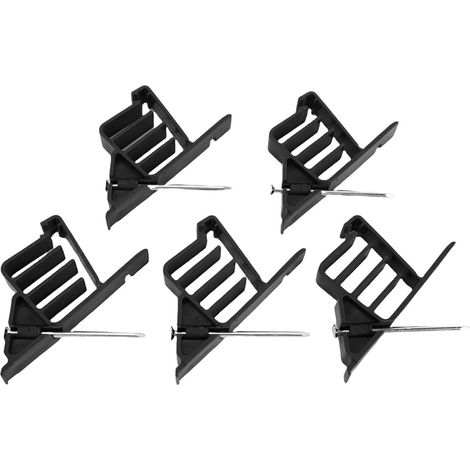 Cable with Stainless Steel Nails, 25 Pieces (BLACK) (1/5)