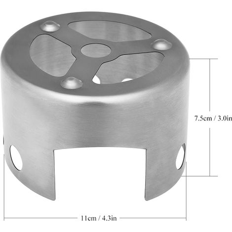 Mini poêle à alcool Portable d'extérieur, support pare-brise pour Camping randonnée sac à dos (1/5)