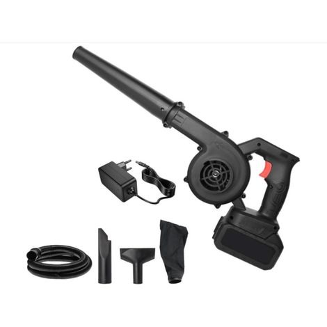 Souffleur Batterie, 2-en-1 Souffleur Feuille et Aspirateur, d'air sans Fil Soufleur Jardin Compact Dépoussiéreur à Jet d'air Turbo pour l'entretien la Pelouse, Poussière Voiture et Maison (1/5)