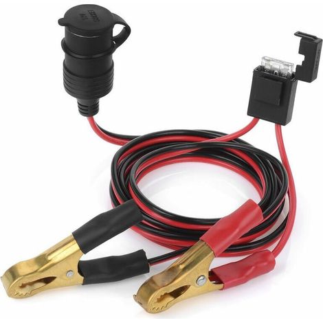 12V 24V femelle batterie allume-cigare prise connecteur de batterie 2Ft voiture batterie rallonge chargeur câble (1/5)