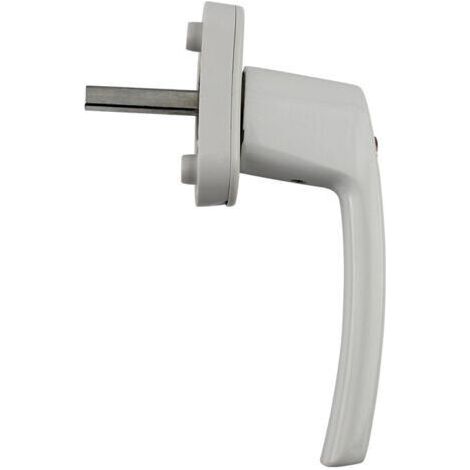 2Pcs Poignées de Fenêtre Verrouillables en Aluminium