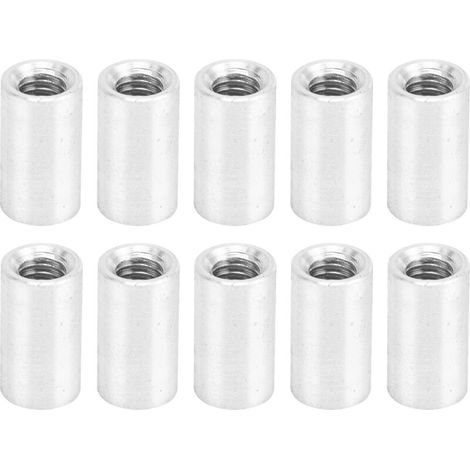 10 Pièces Colonnes de Connexion en Alliage d'Aluminium avec Filetage Femelle M4x0.7, Longueur 12mm, Entretoises Rondes pour Électronique (1/5)