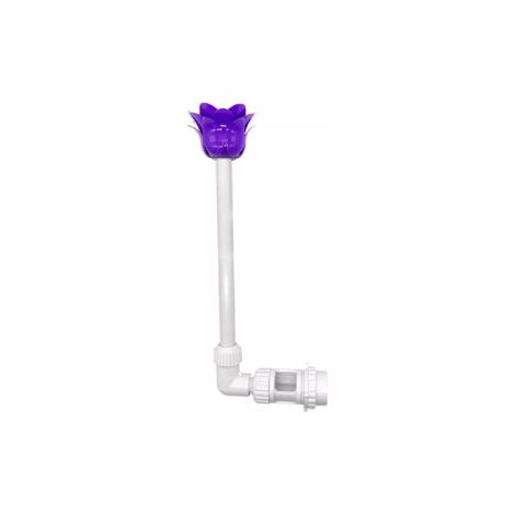 Fontaine lotus violet pour piscine, double filetage, décoration flottante, effet lotus, pour bassin, accessoire piscine - pièce rechange (1/5)