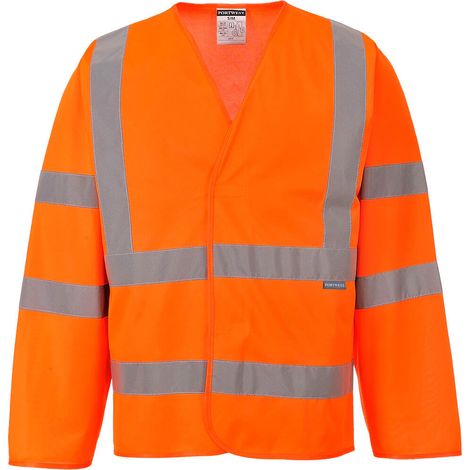 Chaqueta de Alta Visibilidad con Tirantes y Dos Bandas / Naranja / XX/3X