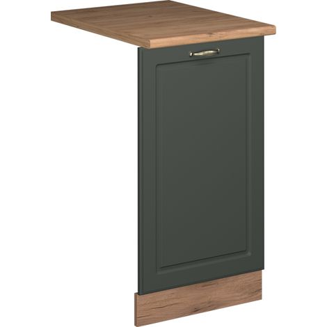 Pannello frontale della lavastoviglie Fame-Line, Verde-oro rustico, 45 cm , PL Rovere, Vicco
