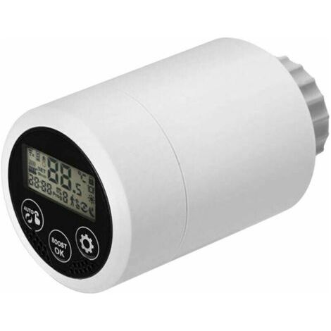 Tête thermostatique, thermostat Tuya zigbee, micro vanne de radiateur Thermostat programmable intelligent Commande vocale Le radiateur intelligent RSH-RV06 doit être utilisé avec la passerelle zigbee