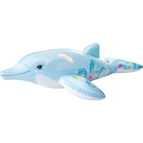 Aufblasbares Spielzeug Delphin blau 175 x 66 cm INTEX 58535 (1/10)