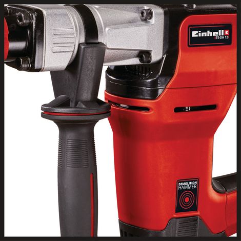 Einhell Marteau Démolisseur TE-DH 12 (1050 W, 12 J, Fréquence de Frappe : 4100 trs/min, Livré en Coffret avec Burin Pointu et Burin Plat) — vue 3