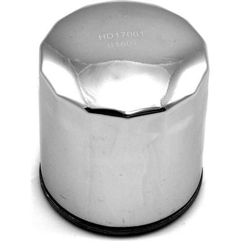 Filtro de aceite cromado Meiwa HF174C para Harley-Davidson V-Rod