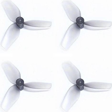 paires d'hélices 3 pales en polycarbonate gris de 31 mm (1/5)