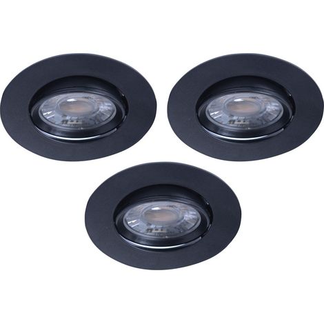 ARIC Lot de 3 spots encastrés Iris led orientables, CCT, dimmable, 550 lumens rond no (1/5)