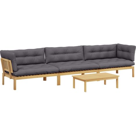 Maison Exclusive - 4 Stück Garten Pallet Sofa Einheiten Massivhol