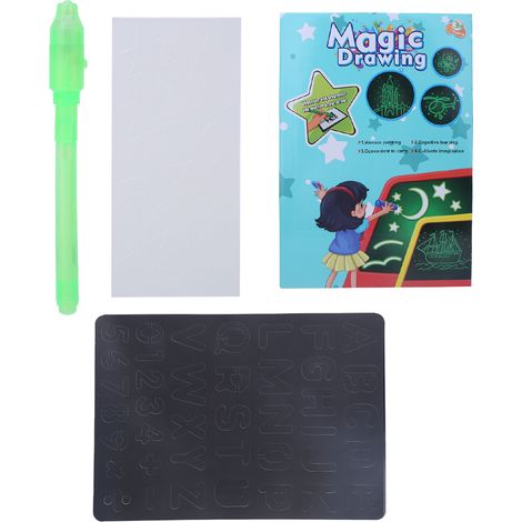 Tablette d'Écriture 3D Fluorescente pour Enfants - Jouet Éducatif Dessin Ludique Bleu (1/5)