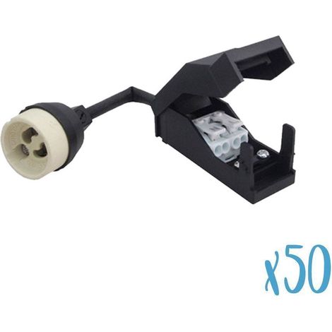 Lot de 50 Douilles GU10 Céramique Automatique 230V