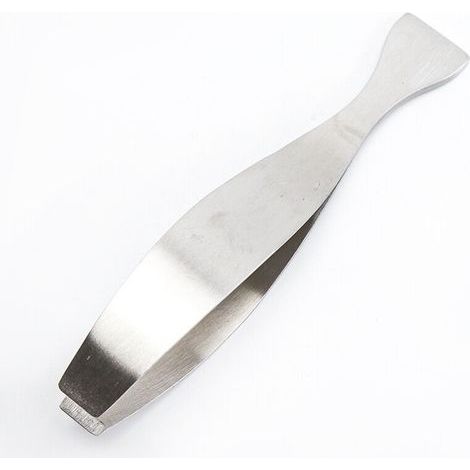 Küchenzange, Friseurzange, Fischzange, Edelstahl, 13 cm, gebogen (1/4)