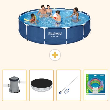 Bestway Bestway Steel Pro Ronde - 396x84 cm - 5-pièces S299 (1/5)
