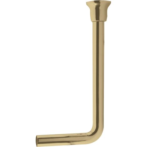 Hudson Reed Traditional Low Level Toilet Flush Pipe Pack - Brushed Brass