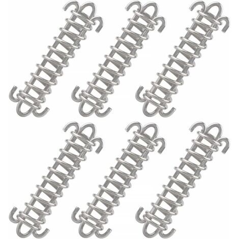 Corde de tente robuste Ulisem, lot de 6, avec boucle à ressort en acier inoxydable, pour bâches, tentes et grillages métalliques