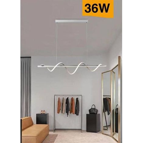 Trade Shop - LED ZUSAMMENFASSUNG 36W MODERN TWIST BIANCO LUCE 6500K 3000K 4000K B65-B -