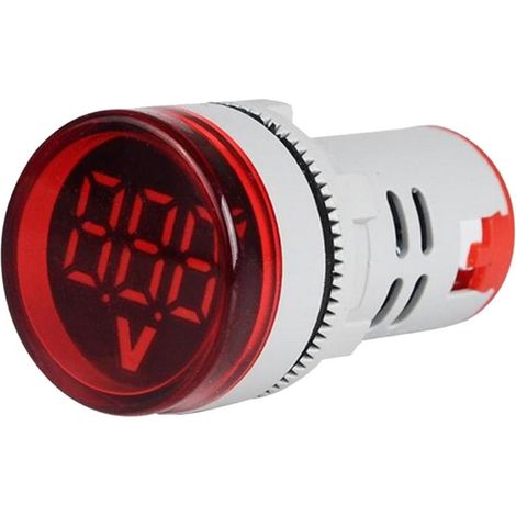 Voltmètre Courant Alternatif 50-500V Indicateur LED  Alimentation Rouge (1/5)