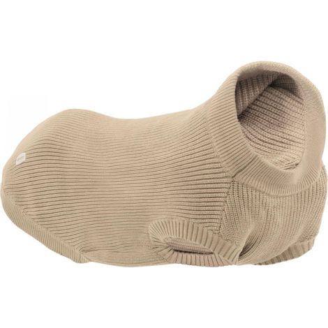 Pull pour Chien Tie Dye, Trame épaisse avec Trou pour Laisse et Passants pour Pattes arrière. Longueur du Dos 20 cm. Chaud et Confortable, Parfait pour Les promenades Hivernales Taupe 3XS (1/4)