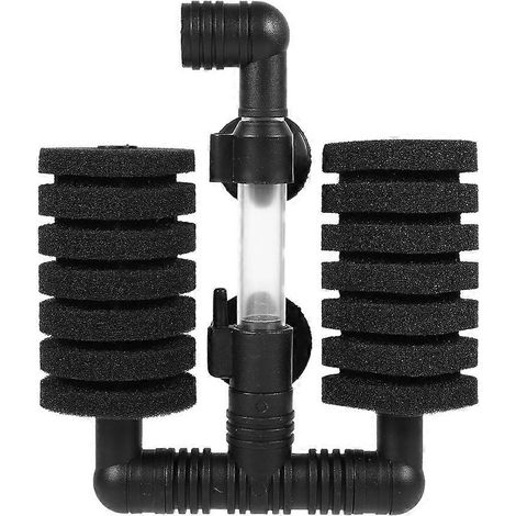 Filtre à air biochimique profond pour aquarium avec pompe et ventouse (filtre à double tête) (1/3)