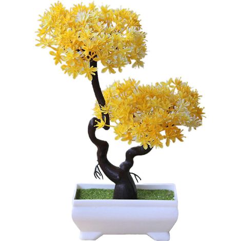 Realistische künstliche Pflanze, pflegeleichter Bonsai aus Kunststoff, Topfpflanze, Dekoration für Zuhause, Hotel oder Garten, Geschenk - 4
