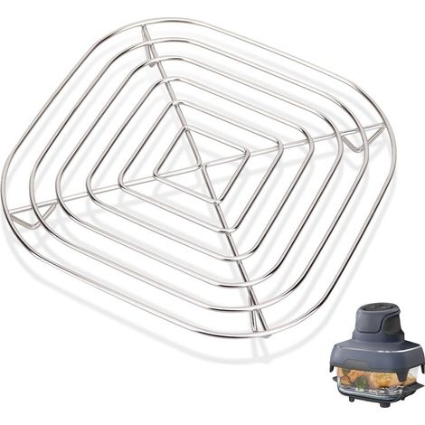 Irovami Grille carrée en acier inoxydable, couleur argent (1/5)