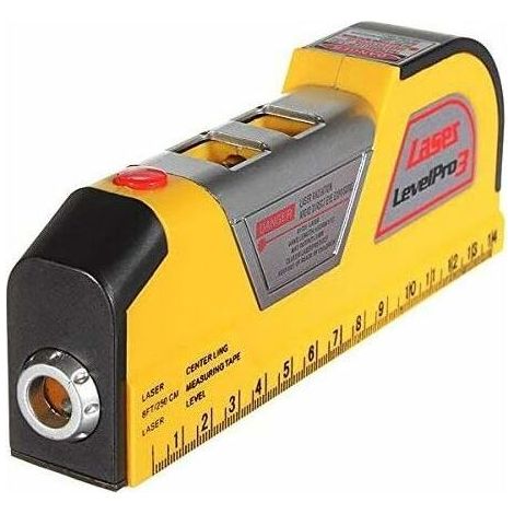 Niveau laser 2.5M horizontal vertical Longueur d'onde 650-680 nm Pour mesures précises dans espaces confinés Matériau plastique ABS (1/4)