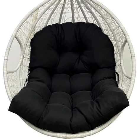 Coussin de chaise en forme d'œuf, coussin de chaise suspendu amovible, coussin de siège de chaise hamac, coussin de remplacement pour balançoire de jardin, coussin de balançoire en forme d'œuf impermé (1/4)