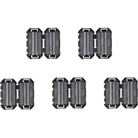 Bruit Suppresseur Câble Pince Noir Clip Type Ferrite Anneau RFI EMI pour 7mm (5pcs) (1/5)