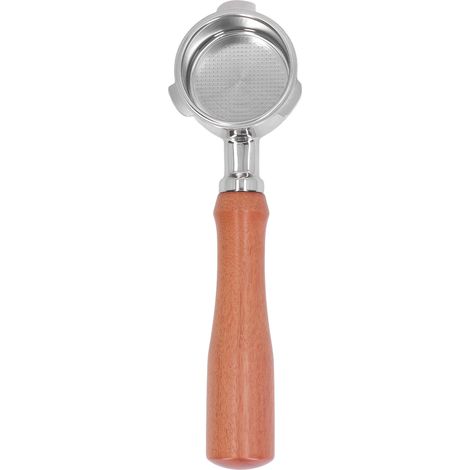 Portafilter 51mm sans fond avec 3 oreilles en acier inoxydable pour Donlim 6001 5403 KF5400 avec filtre inclus et manche bois (1/5)