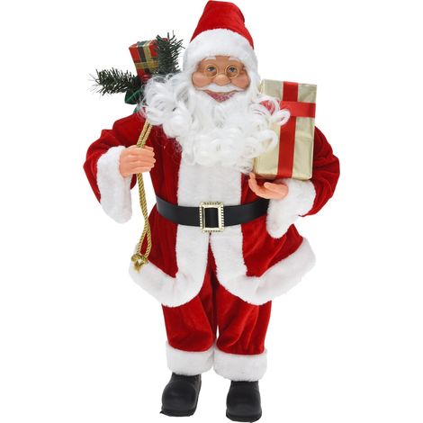 Babbo Natale in Tessuto con Vestito Dimensione 60 cm (1/3)