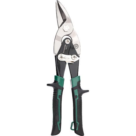 Cisailles à Tôle - Coupe à Droite - 25 Cm - Cisaille Continue En Acier Au Chrome-vanadium - pour Couper La Tôle, L\'aluminium, Le Cuir, Le Grillage, Le Plastique, Le Cuivre (1/5)
