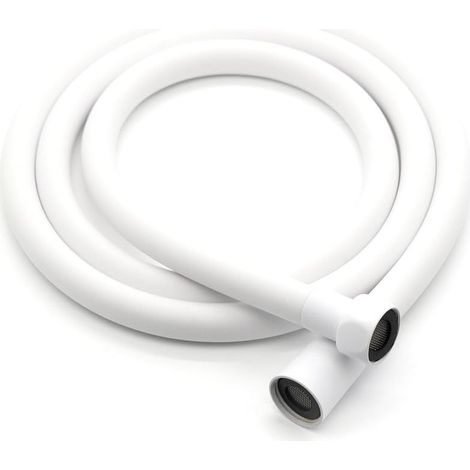 Flexible PVC Tuyau de douche 150 cm universel G1/2 avec double protection anti-torsion et résistant aux plis avec joints d'étanchéité (1/5)